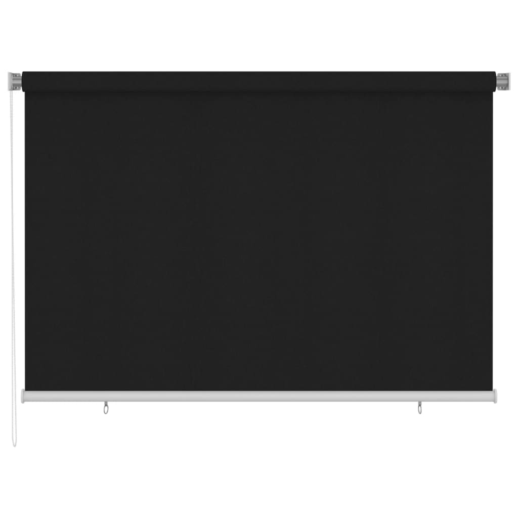 Outdoor Roller Blind 220x140 cm Black