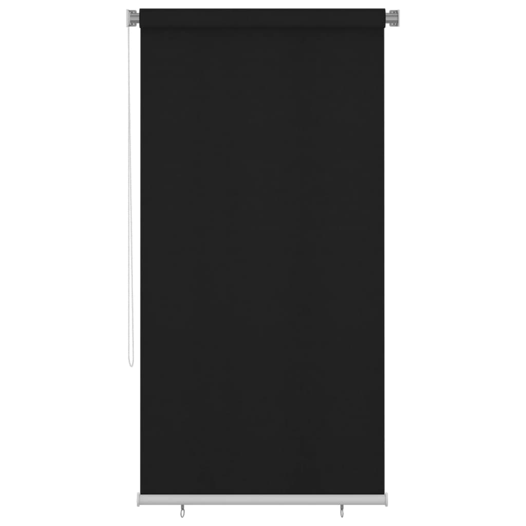 Roller Blind | Black | High-density polyethylene (HDPE) | 120 x 230 cm