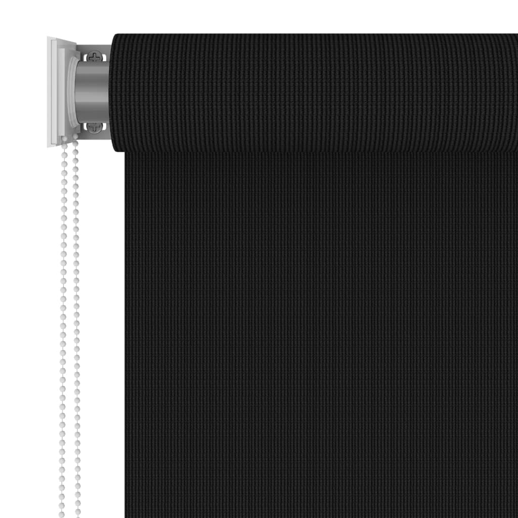 Roller Blind | Black | High-density polyethylene (HDPE) | 140x230 cm
