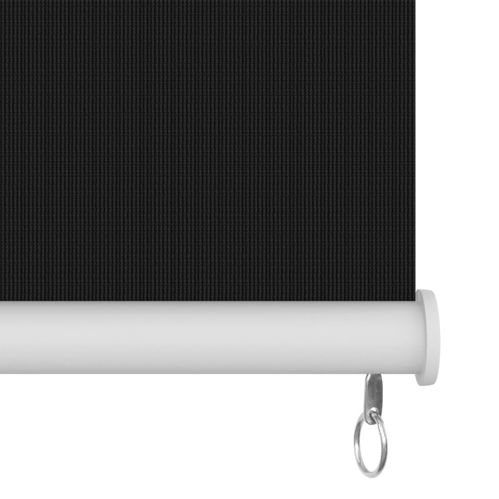 Roller Blind | Black | High-density polyethylene (HDPE) | 140x230 cm