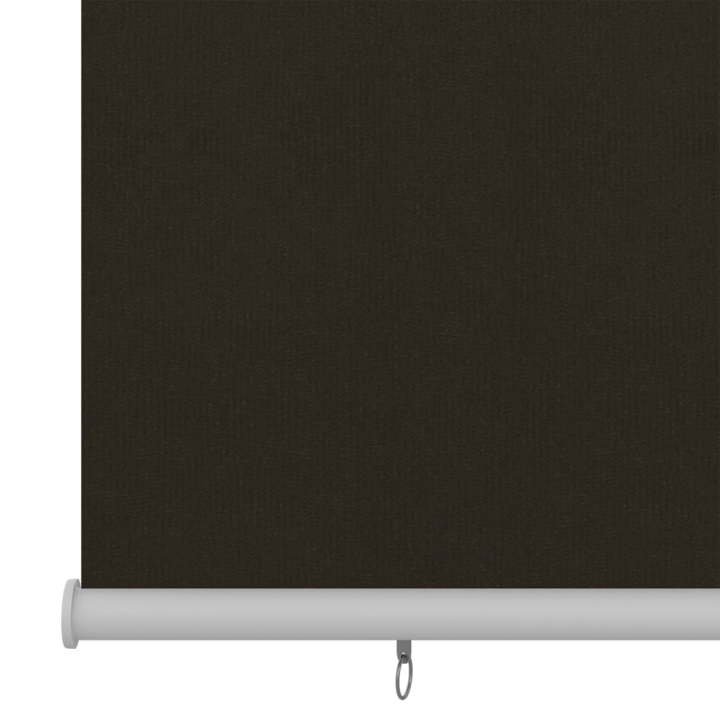 Outdoor Roller Blind 350x140 cm Brown HDPE