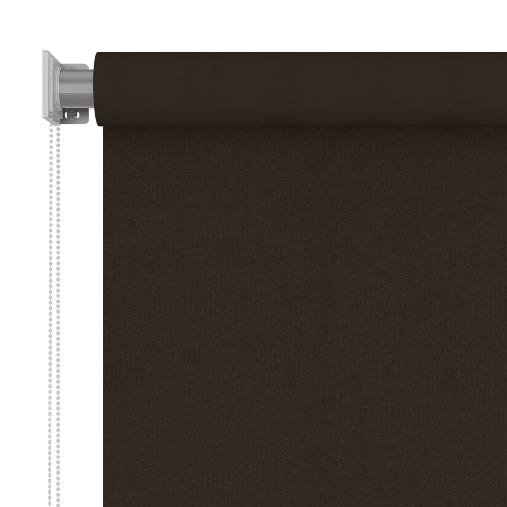 Outdoor Roller Blind 400x140 cm Brown HDPE