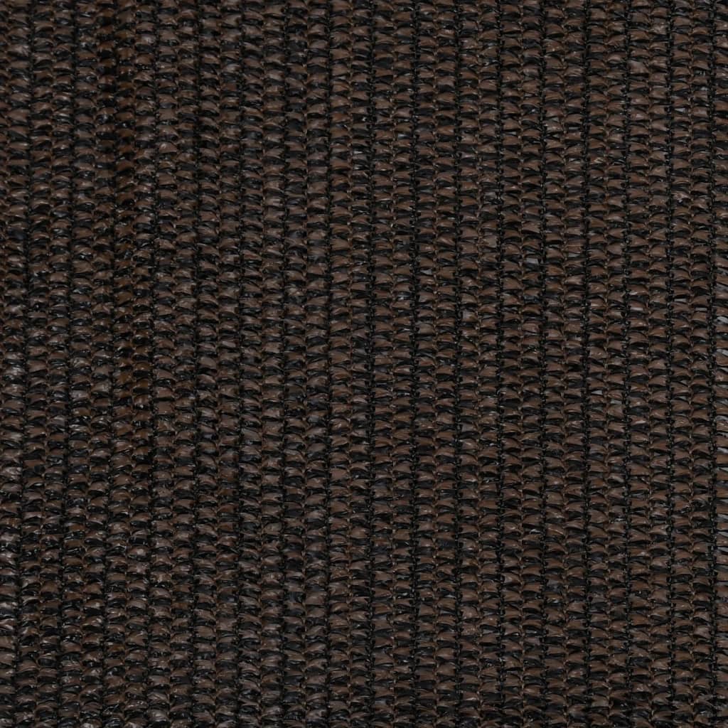 Outdoor Roller Blind 400x140 cm Brown HDPE