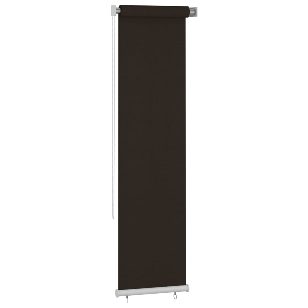 Outdoor Roller Blind 60x230 cm Brown HDPE
