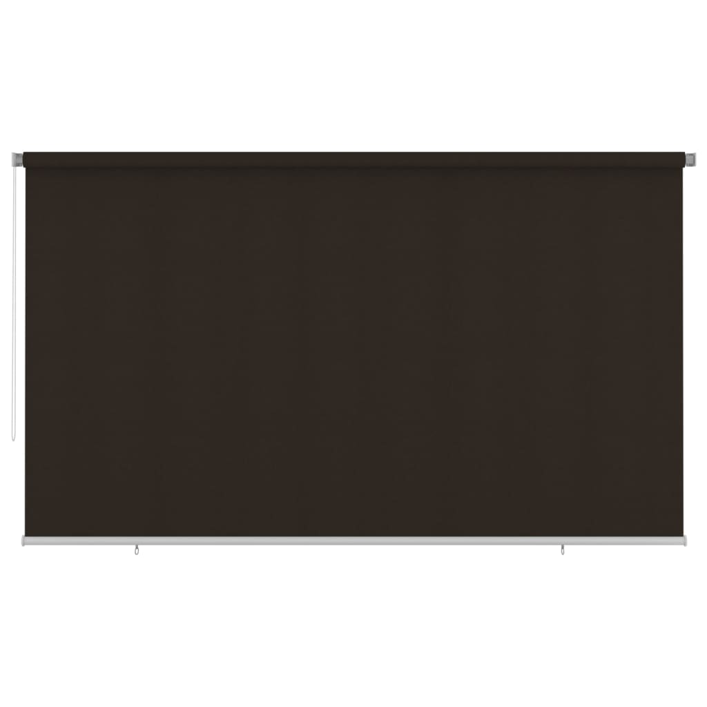 Outdoor Roller Blind 400x230 cm Brown HDPE