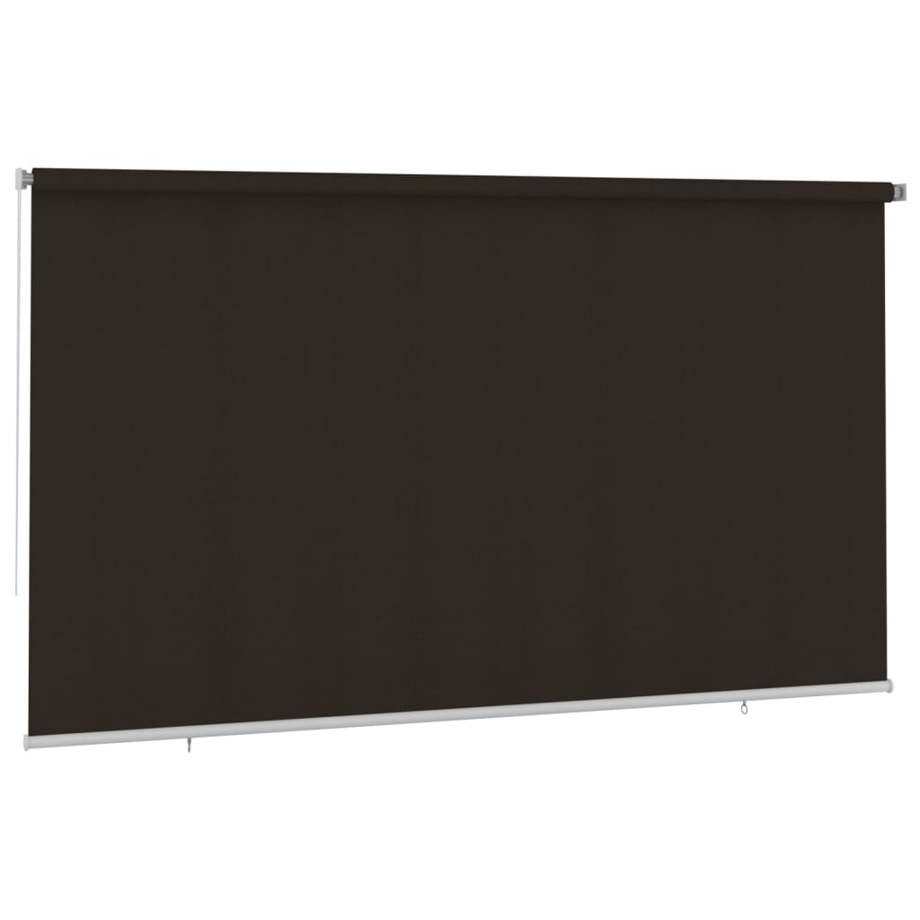 Outdoor Roller Blind 400x230 cm Brown HDPE