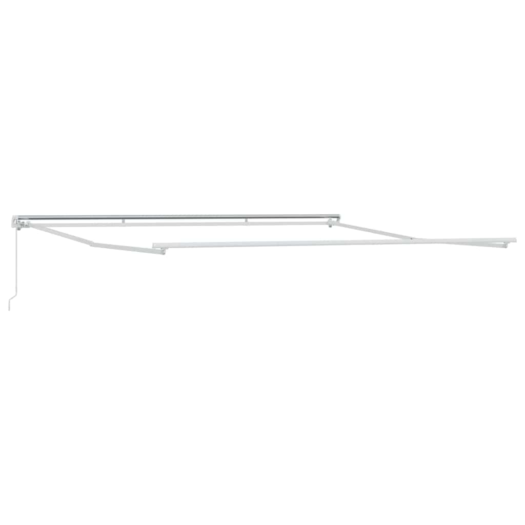 Awning Frame Manual White 450 x 350 cm Aluminium