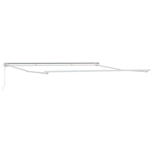 Awning Frame Manual White 500 x 350 cm Aluminium