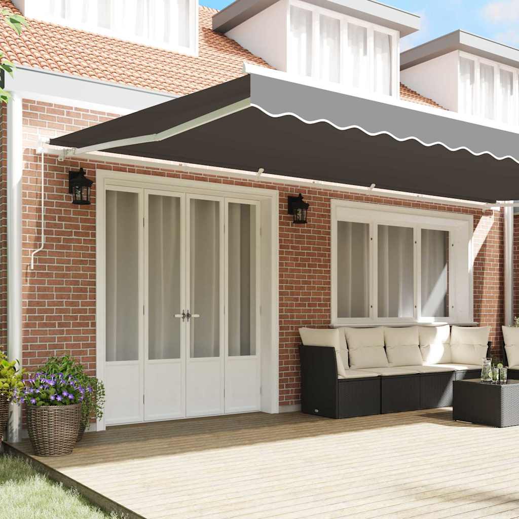 Awning Frame Manual White 600 x 350 cm Aluminium