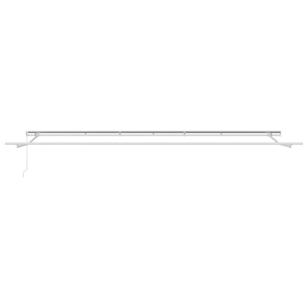Awning Frame Manual White 600 x 350 cm Aluminium