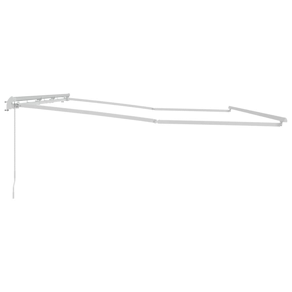 Awning Frame Manual White 600 x 350 cm Aluminium