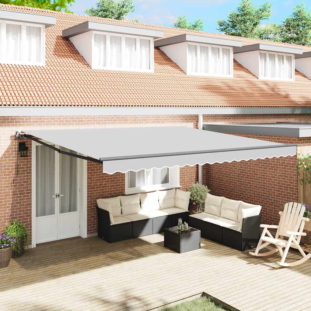 Awning Frame Manual Anthracite 400 x 350 cm Aluminium