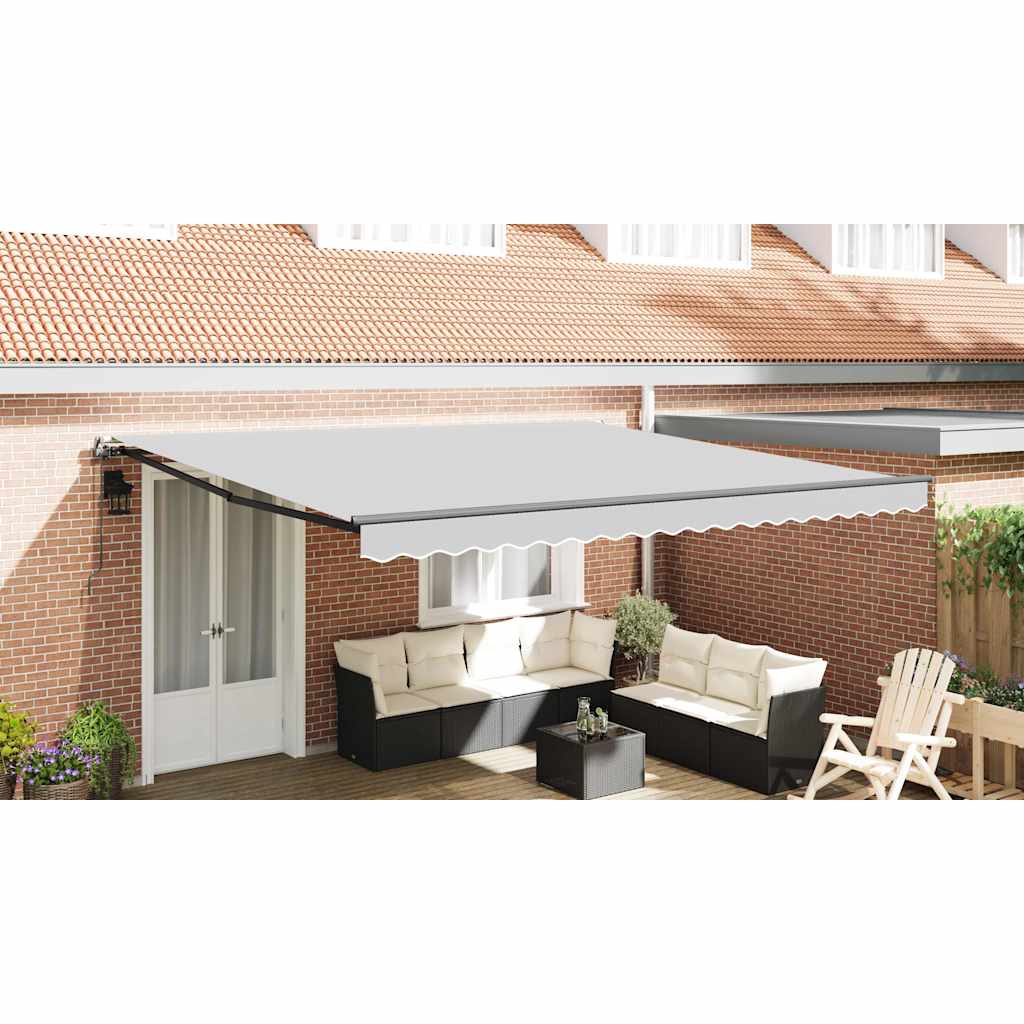Awning Frame Manual Anthracite 450 x 350 cm Aluminium