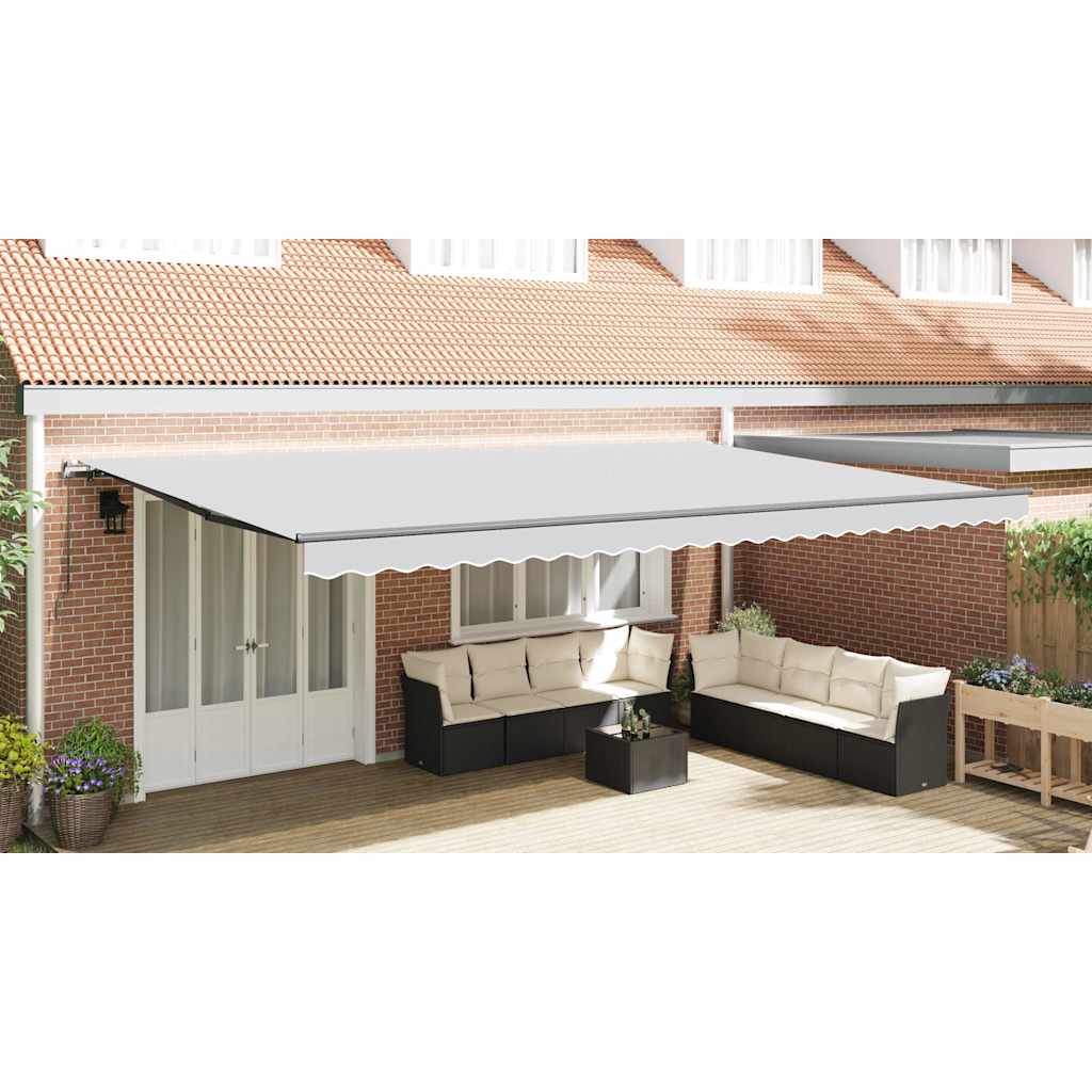Awning Frame Manual Anthracite 600 x 350 cm Aluminium