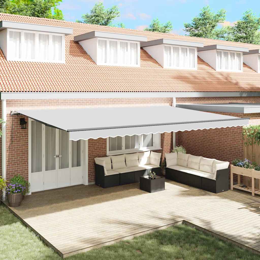 Awning Frame Manual Anthracite 600 x 350 cm Aluminium