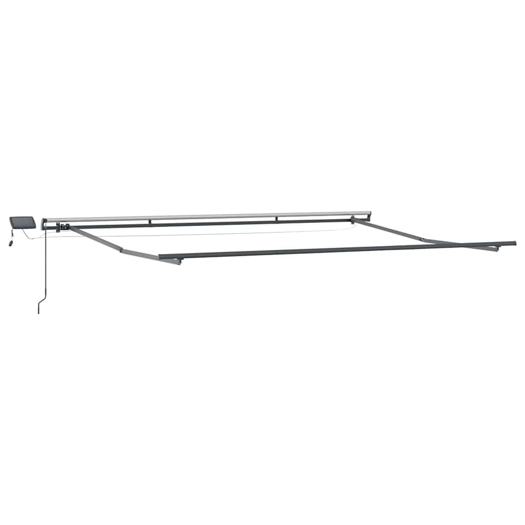 Awning Frame Manual Anthracite 500 x 300 cm Aluminium