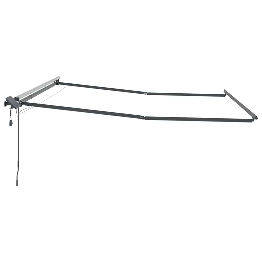 Awning Frame Manual Anthracite 500 x 300 cm Aluminium