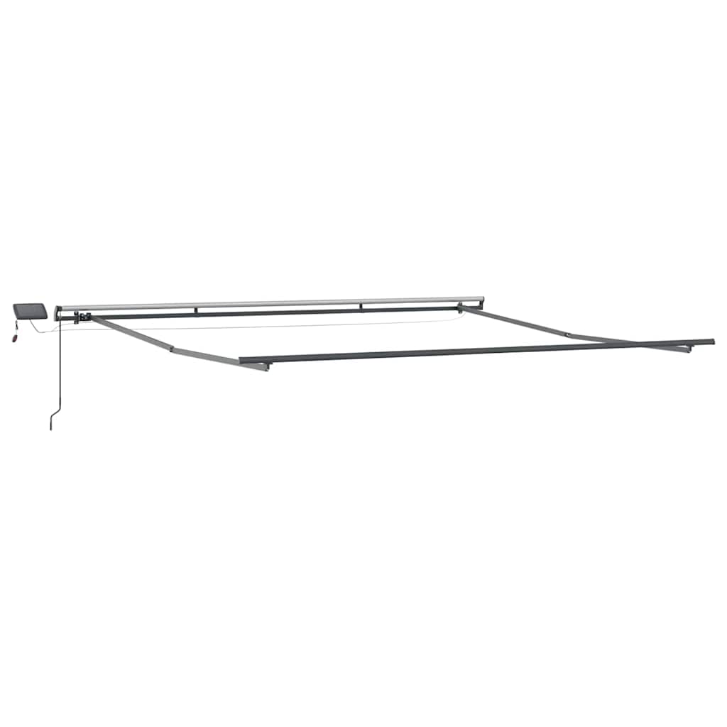 Awning Frame Manual Anthracite 400 x 350 cm Aluminium