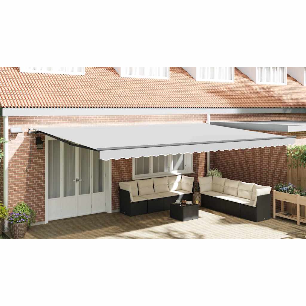 Awning Frame Manual Anthracite 600 x 350 cm Aluminium