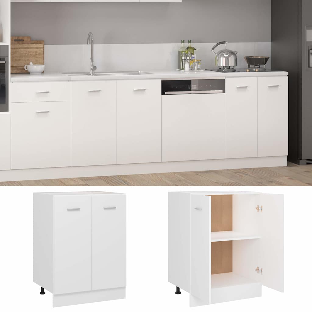 Bottom Cabinet Lyon White 60x46x81.5 cm Engineered Wood