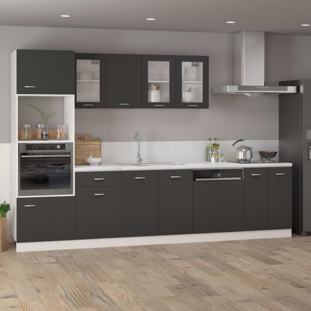 vidaXL Bottom Cabinet Grey 60x46x81.5 cm Engineered Wood