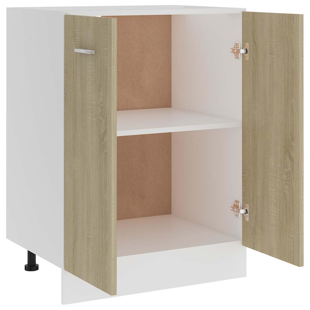 801191 vidaXL Bottom Cabinet "Lyon" Sonoma Oak 60x46x81,5 cm Engineered Wood