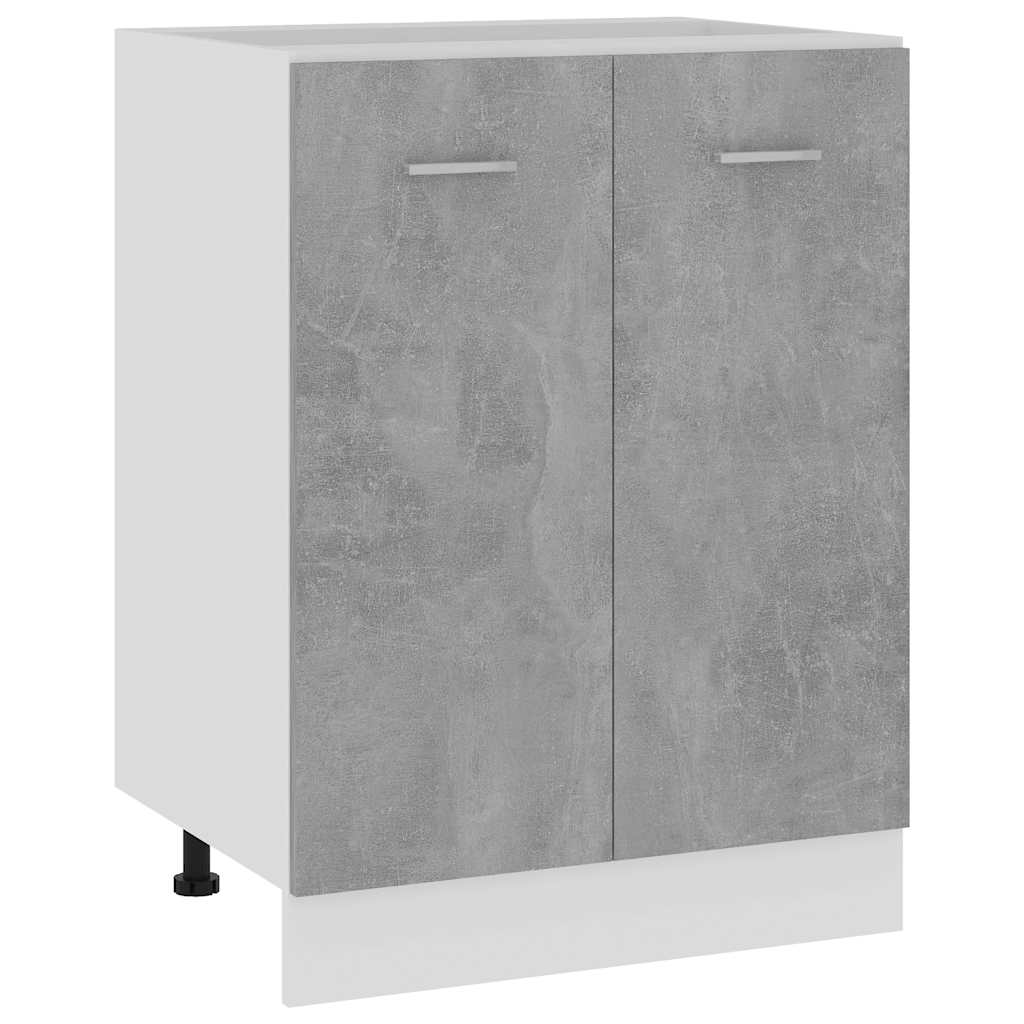 801192 vidaXL Bottom Cabinet "Lyon" Concrete Grey 60x46x81,5 cm Engineered Wood