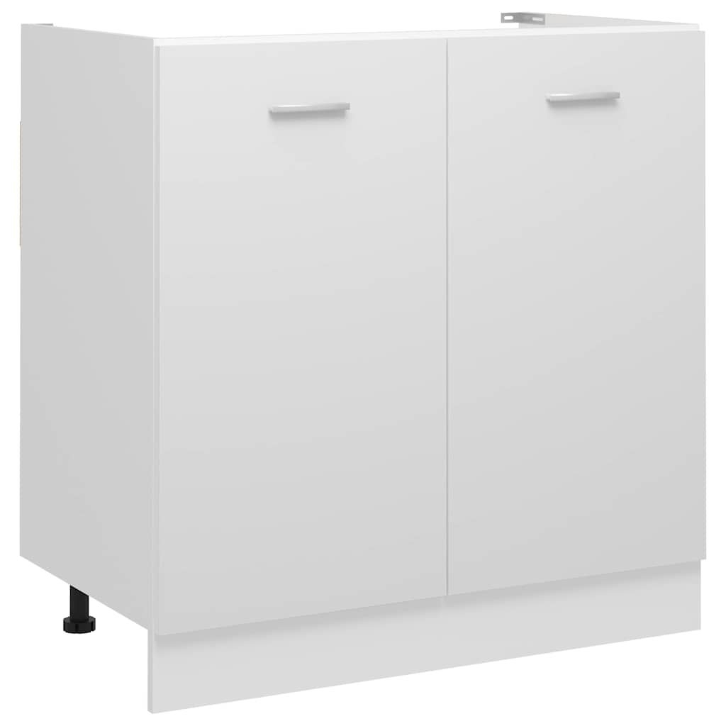 801196 vidaXL Sink Bottom Cabinet "Lyon" White 80x46x81,5 cm Engineered Wood