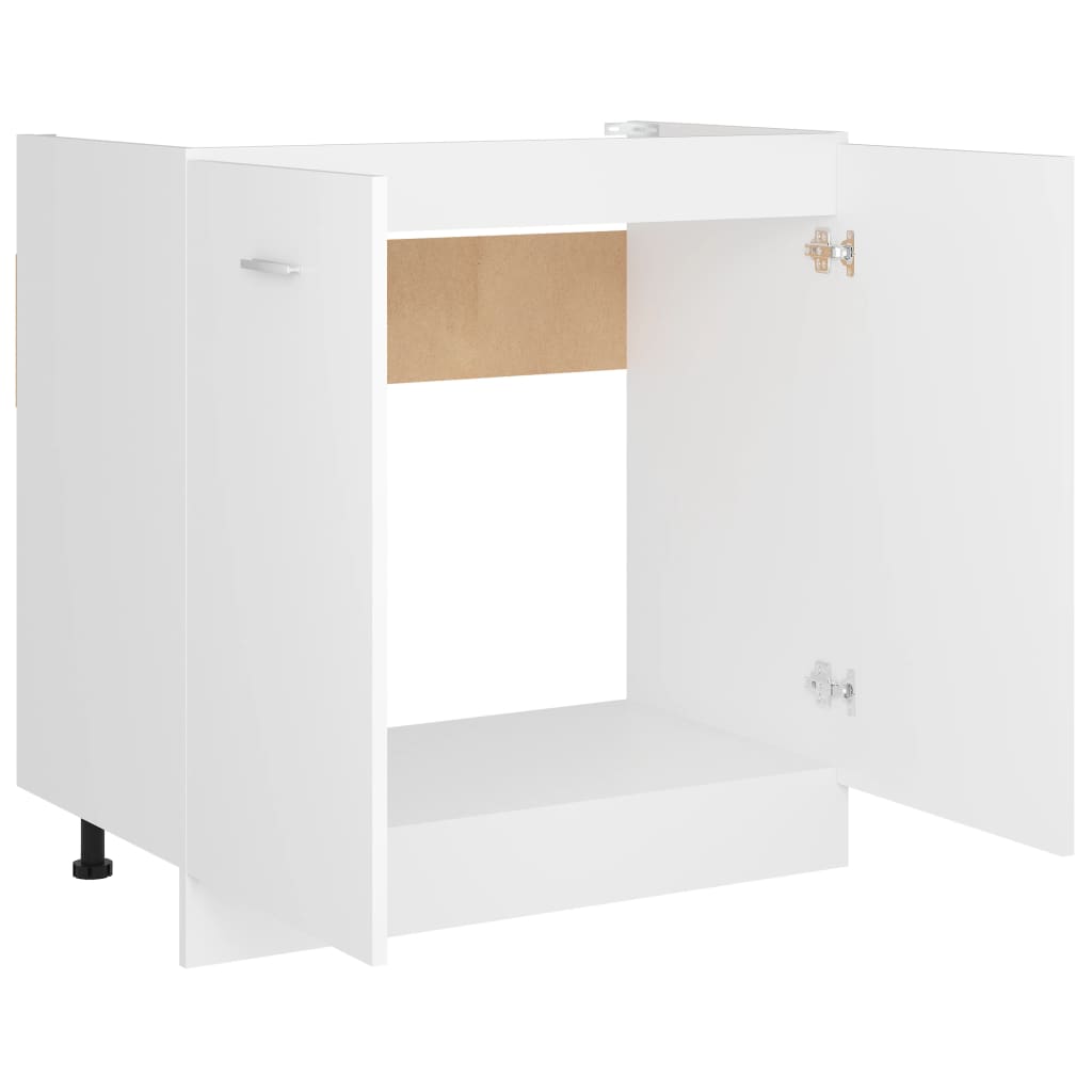 vidaXL Sink Bottom Cabinet White 80x46x81.5 cm Engineered Wood