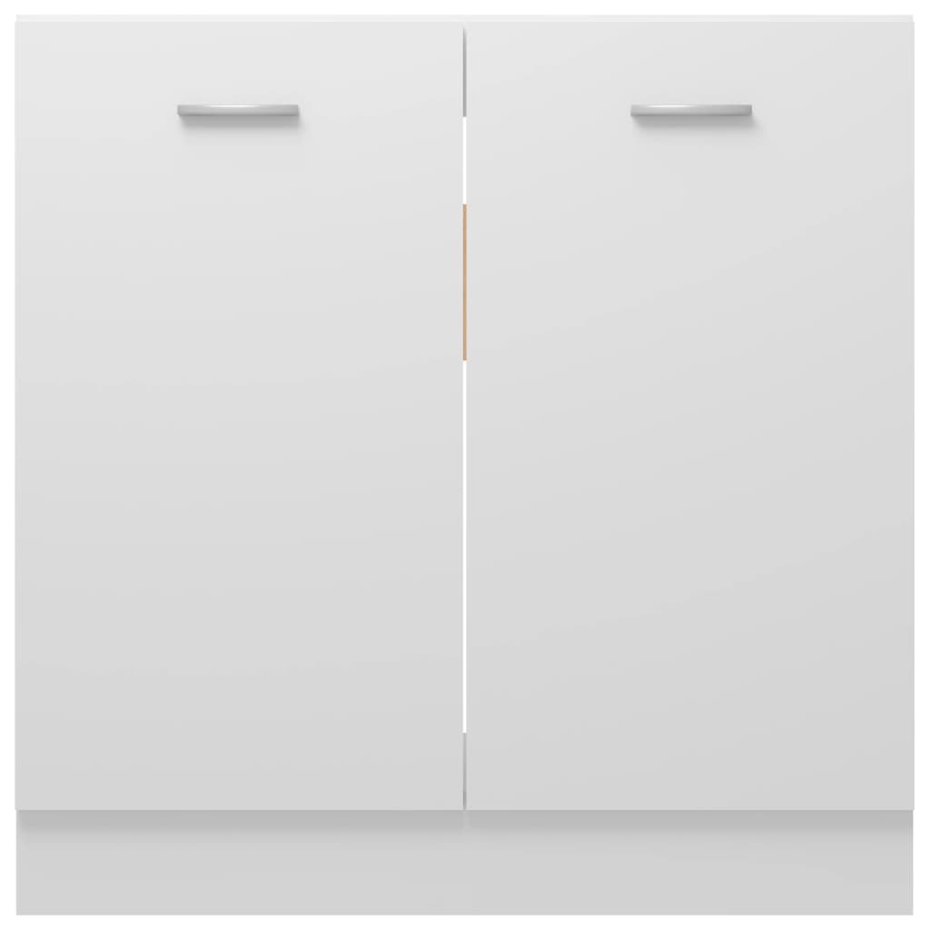 vidaXL Sink Bottom Cabinet White 80x46x81.5 cm Engineered Wood