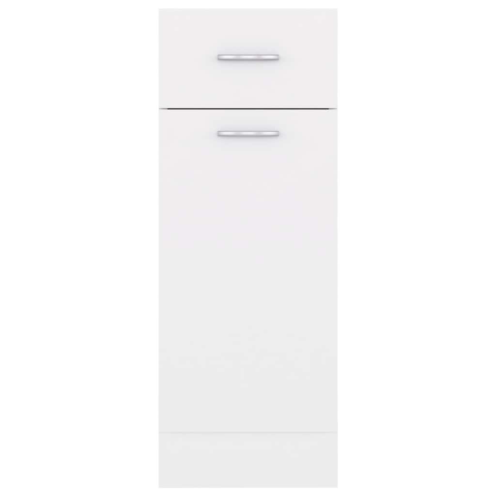 Drawer Bottom Cabinet Lyon White 30x46x81.5 cm Engineered Wood