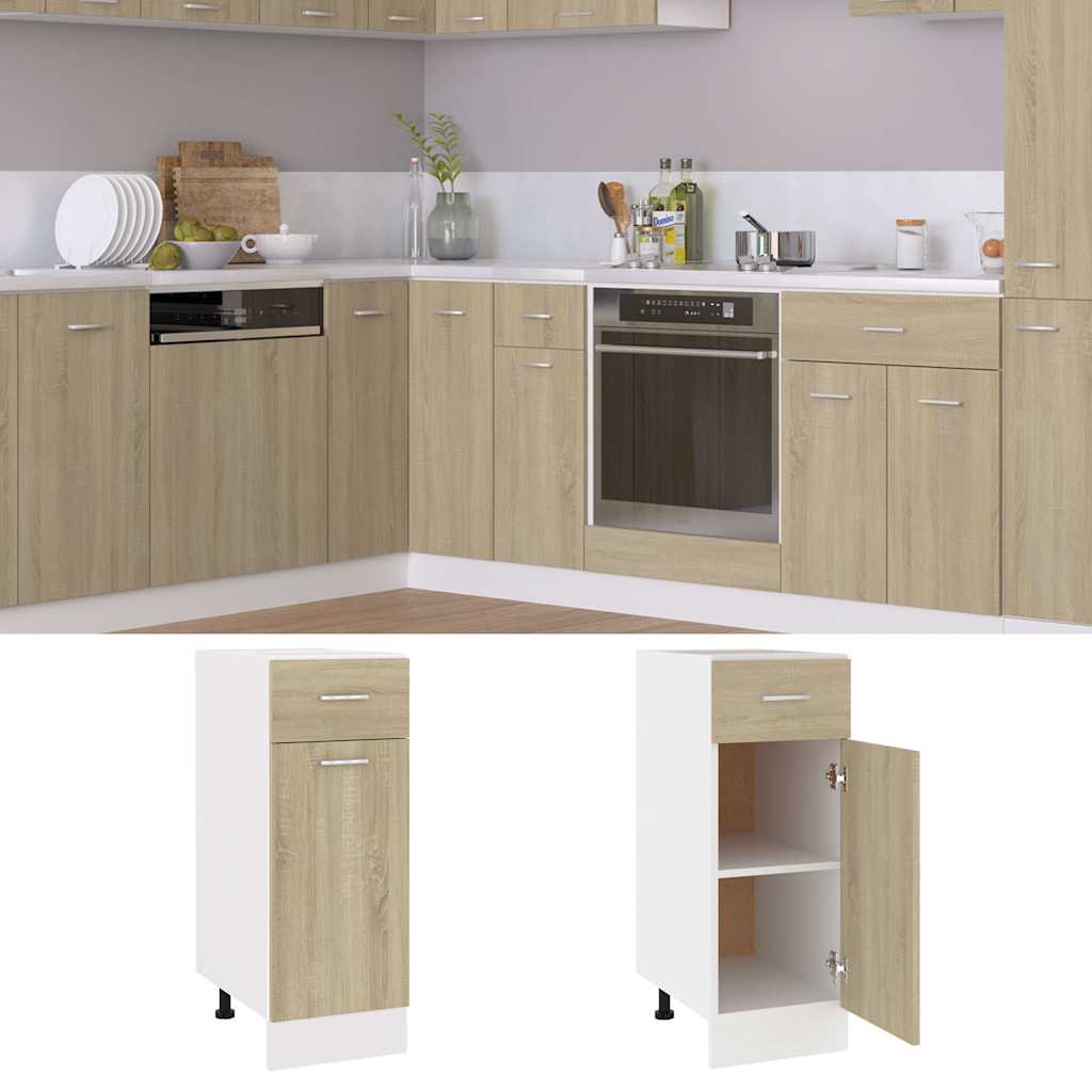 Drawer Bottom Cabinet "Lyon" Sonoma Oak 30x46x81.5 cm