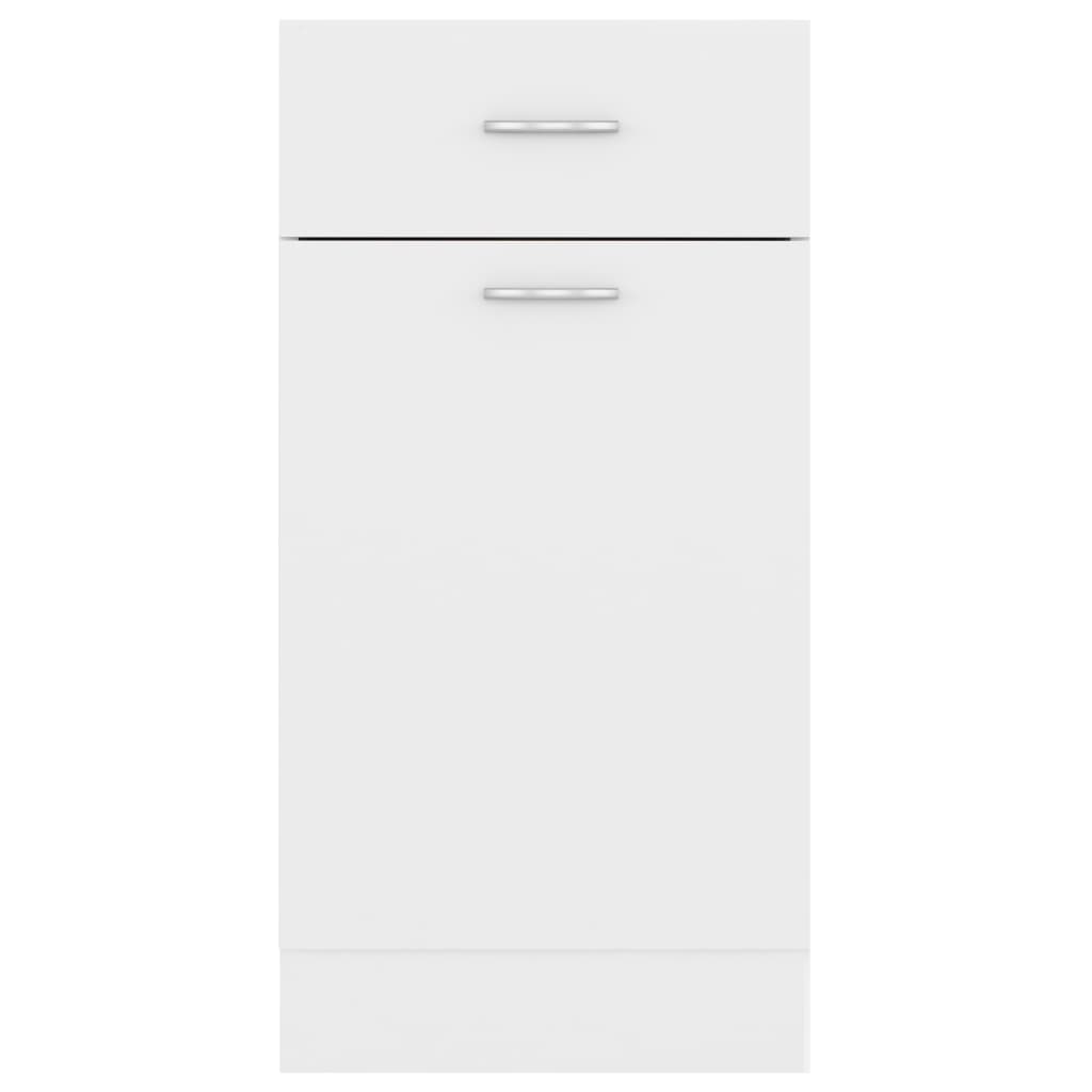 vidaXL Drawer Bottom Cabinet White 40x46x81.5 cm Engineered Wood