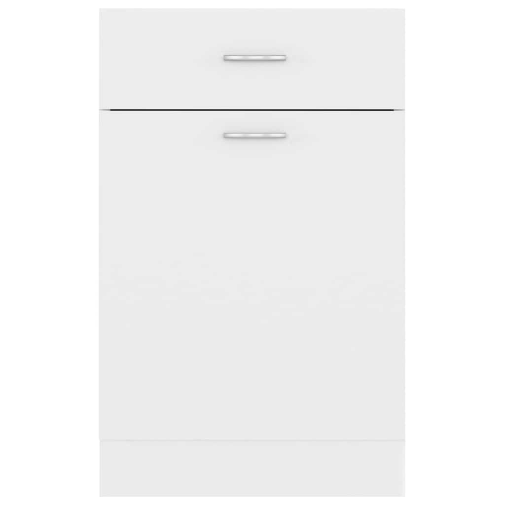 Drawer Bottom Cabinet Lyon White 50x46x81.5 cm Engineered Wood