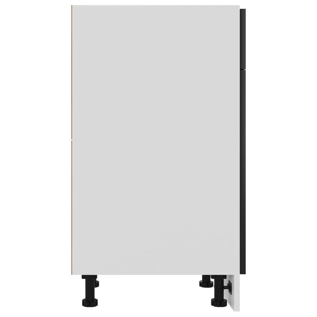 Drawer Bottom Cabinet | Black | Engineered wood | 50 x 46 x 81.5 cm