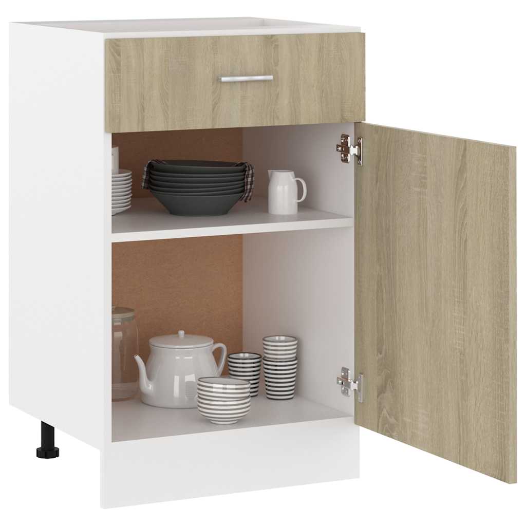 Drawer Bottom Cabinet "Lyon" Sonoma Oak 50x46x81.5 cm