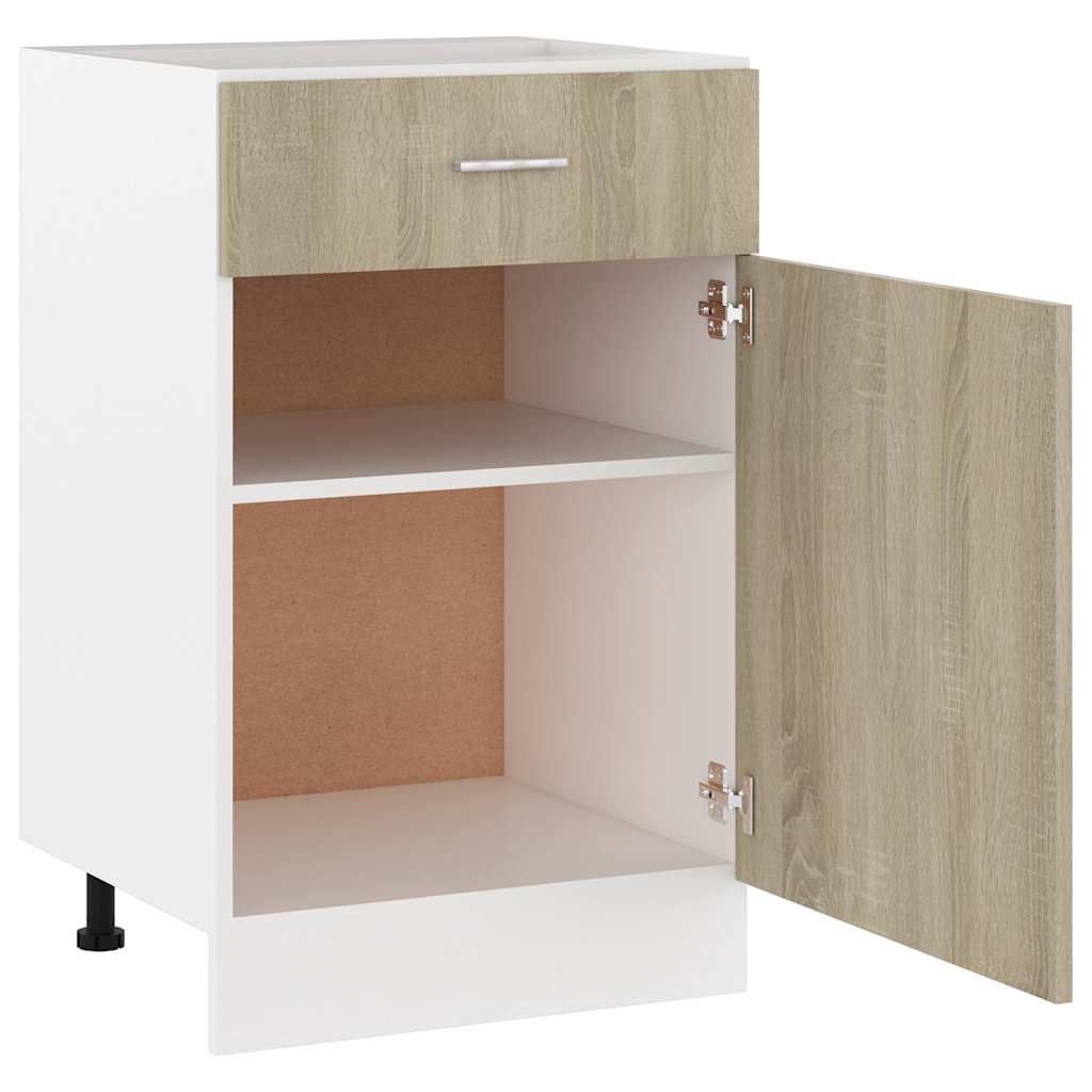 Drawer Bottom Cabinet "Lyon" Sonoma Oak 50x46x81.5 cm