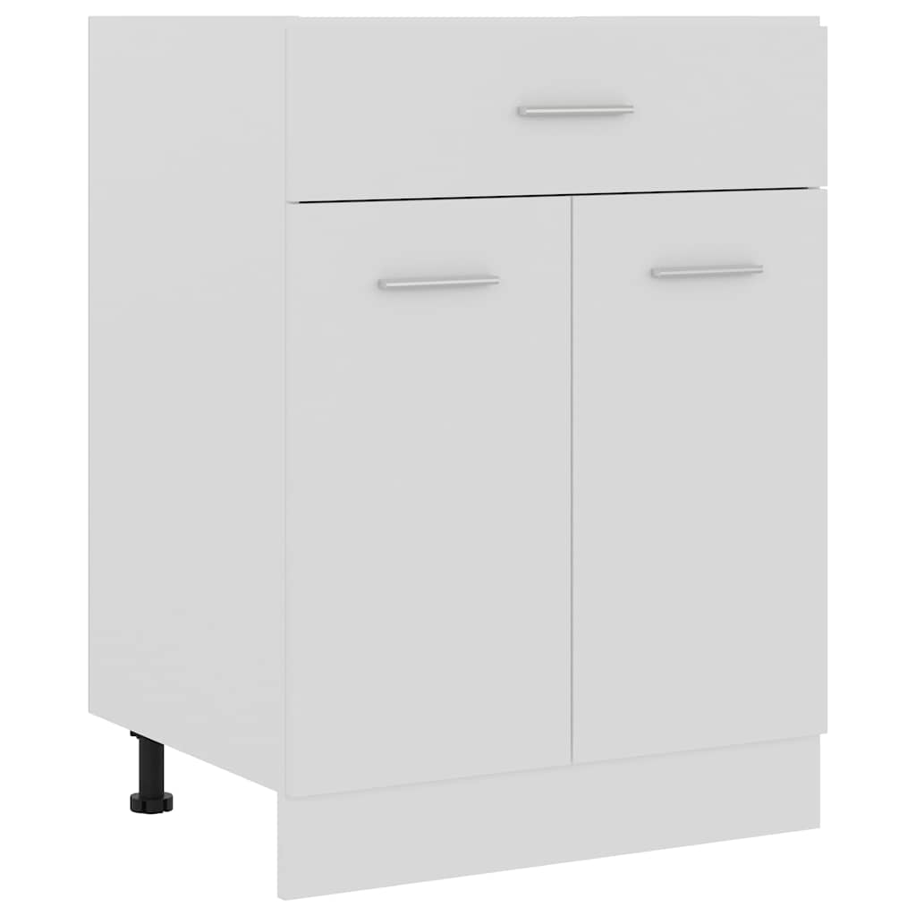 801228 vidaXL Drawer Bottom Cabinet "Lyon" White 60x46x81,5 cm Engineered Wood