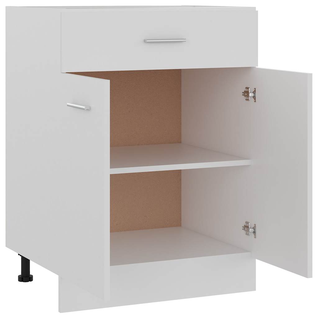 801228 vidaXL Drawer Bottom Cabinet "Lyon" White 60x46x81,5 cm Engineered Wood