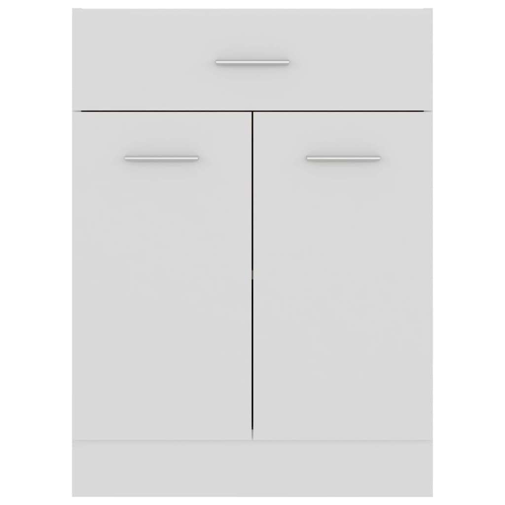 vidaXL Drawer Bottom Cabinet White 60x46x81.5 cm Engineered Wood