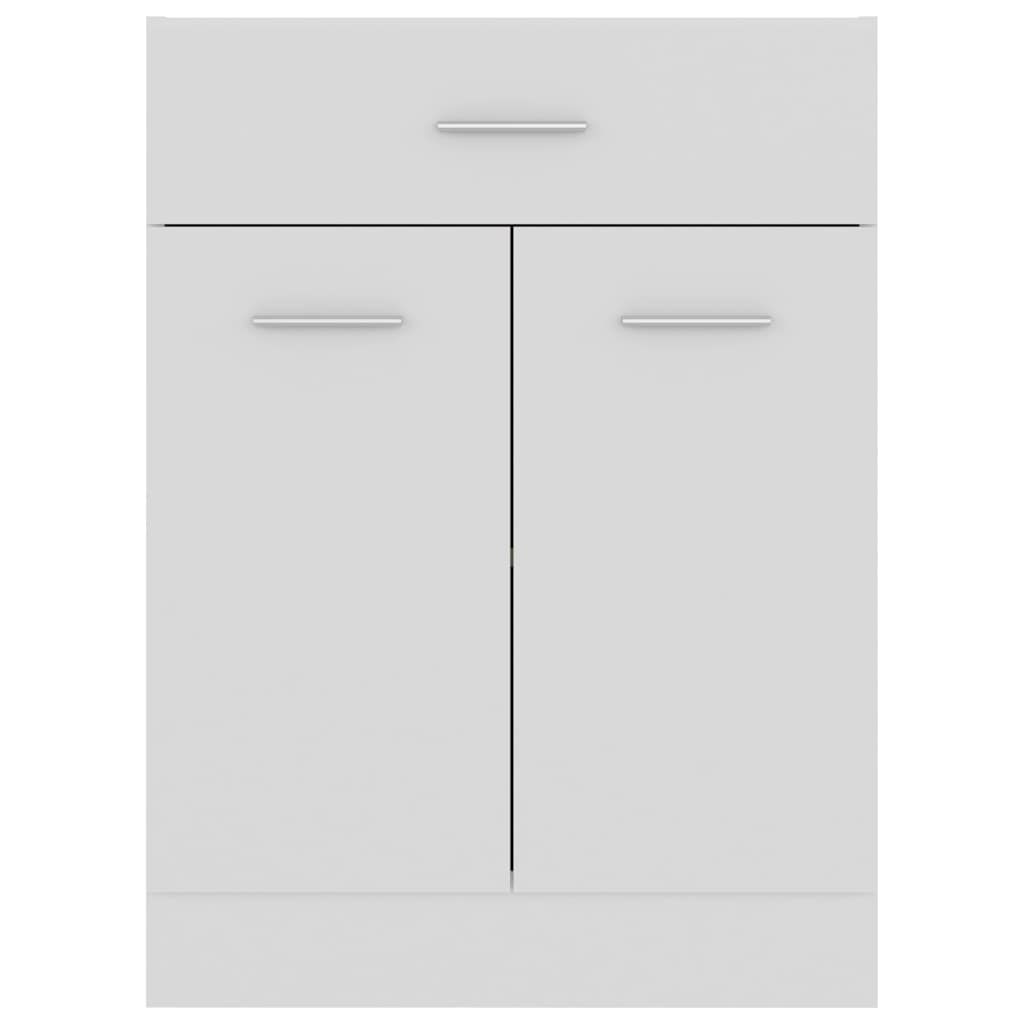 801228 vidaXL Drawer Bottom Cabinet "Lyon" White 60x46x81,5 cm Engineered Wood