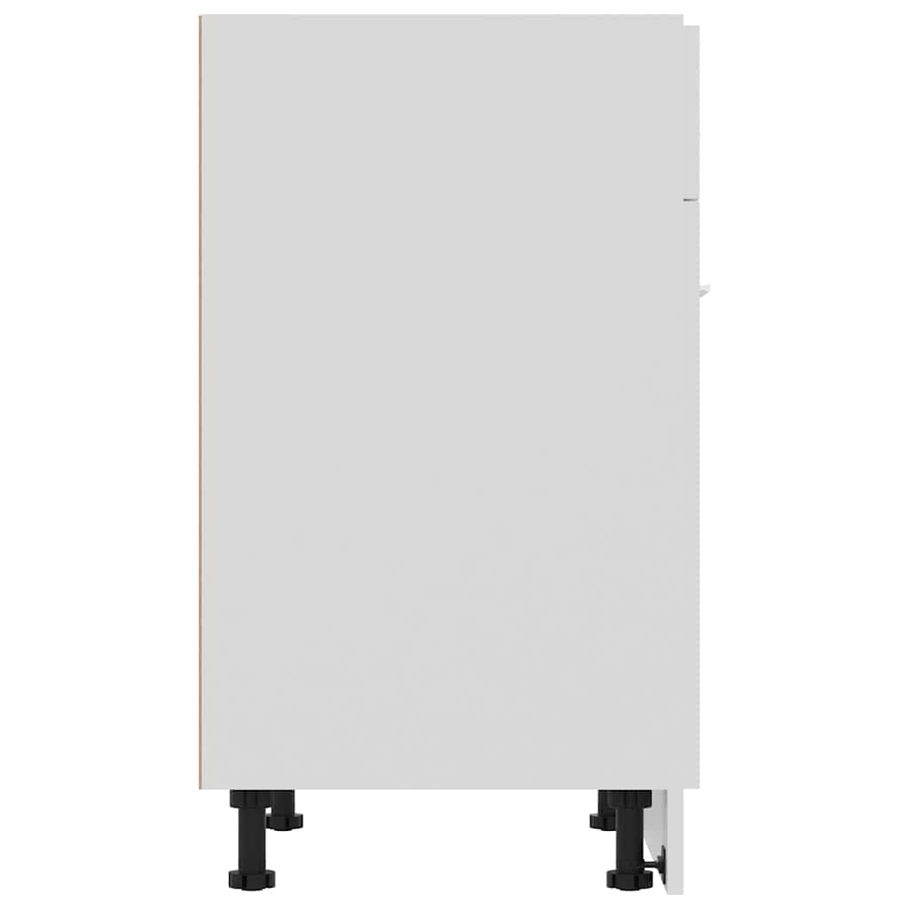 801228 vidaXL Drawer Bottom Cabinet "Lyon" White 60x46x81,5 cm Engineered Wood