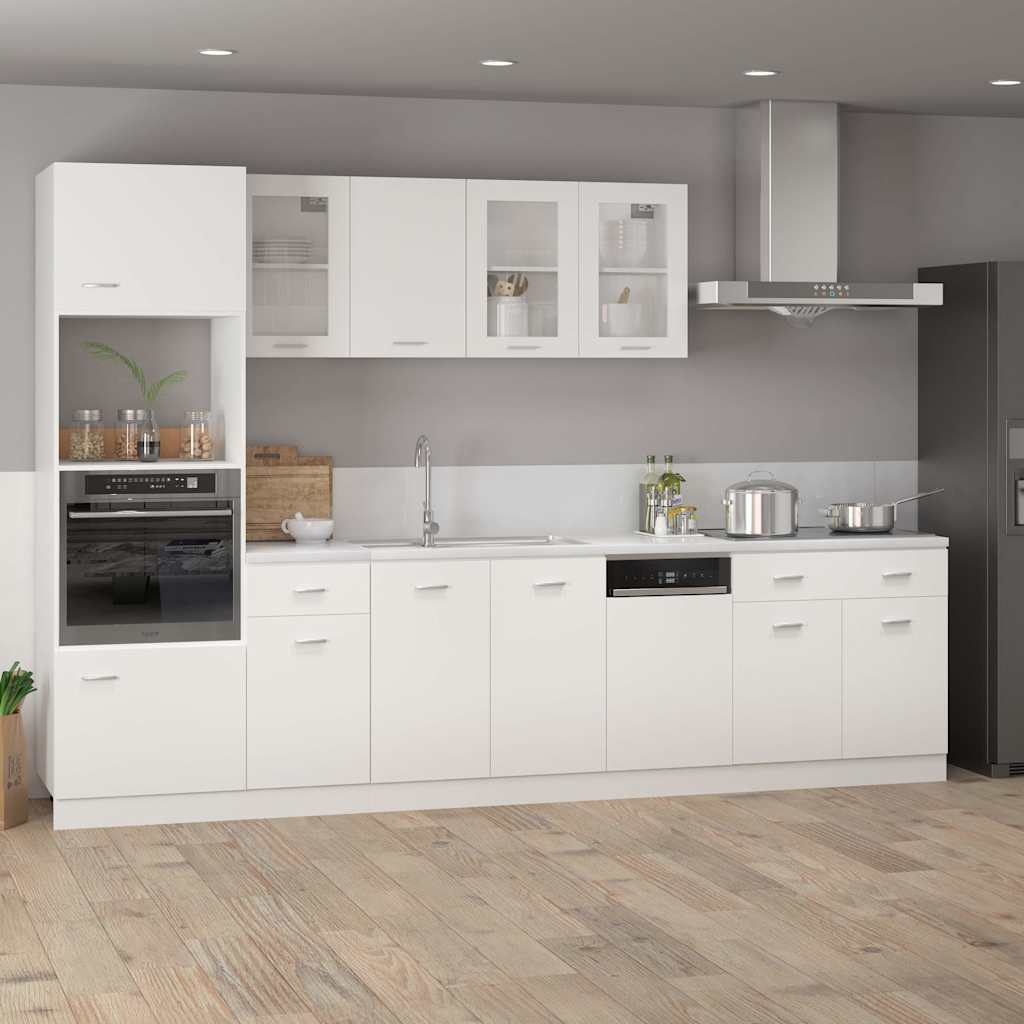 801236 vidaXL Drawer Bottom Cabinet "Lyon" White 80x46x81,5 cm Engineered Wood