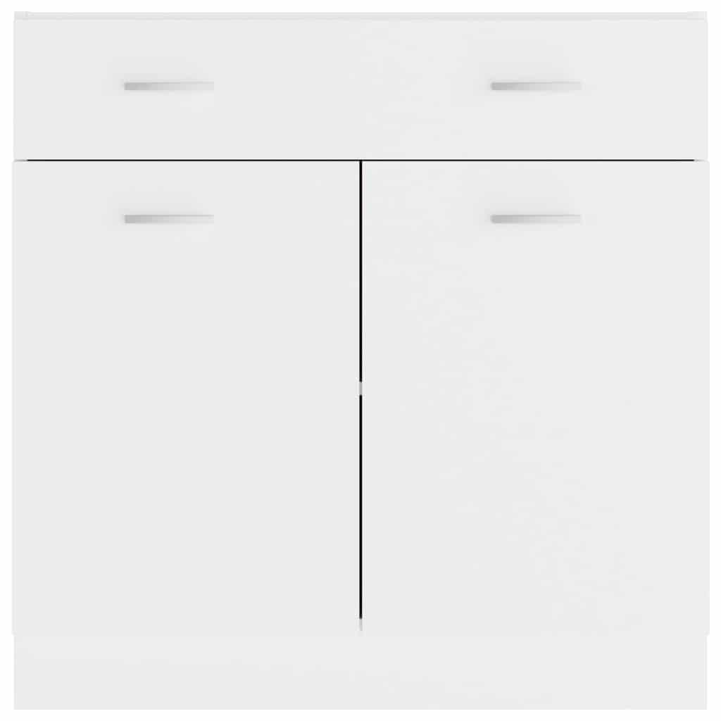 801236 vidaXL Drawer Bottom Cabinet "Lyon" White 80x46x81,5 cm Engineered Wood