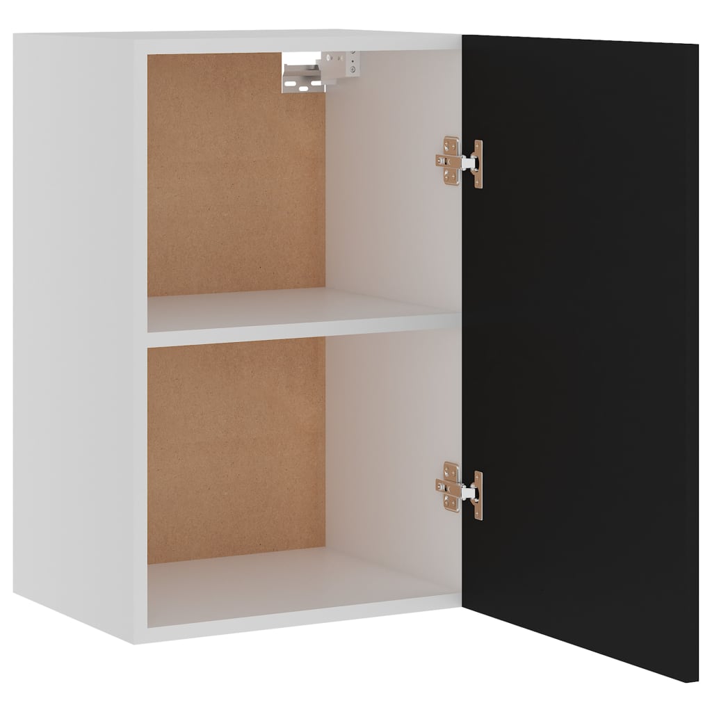 vidaXL Hanging Cabinet Black 39.5x31x60 cm Engineered Wood