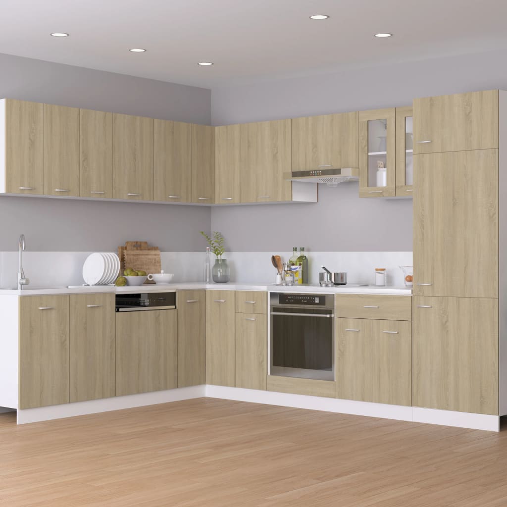 vidaXL Hanging Cabinet Sonoma Oak 60x31x60 cm Engineered Wood