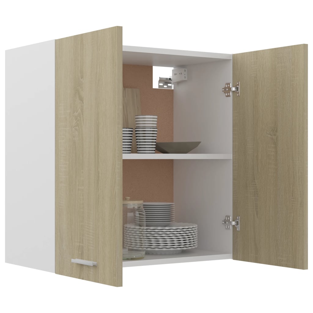 vidaXL Hanging Cabinet Sonoma Oak 60x31x60 cm Engineered Wood