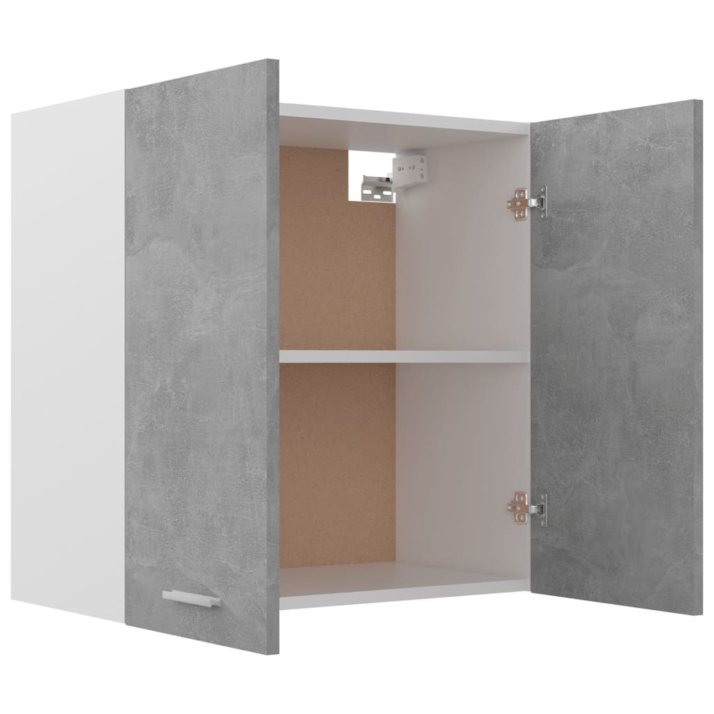 vidaXL Hanging Cabinet Concrete Grey 60x31x60 cm Engineered Wood