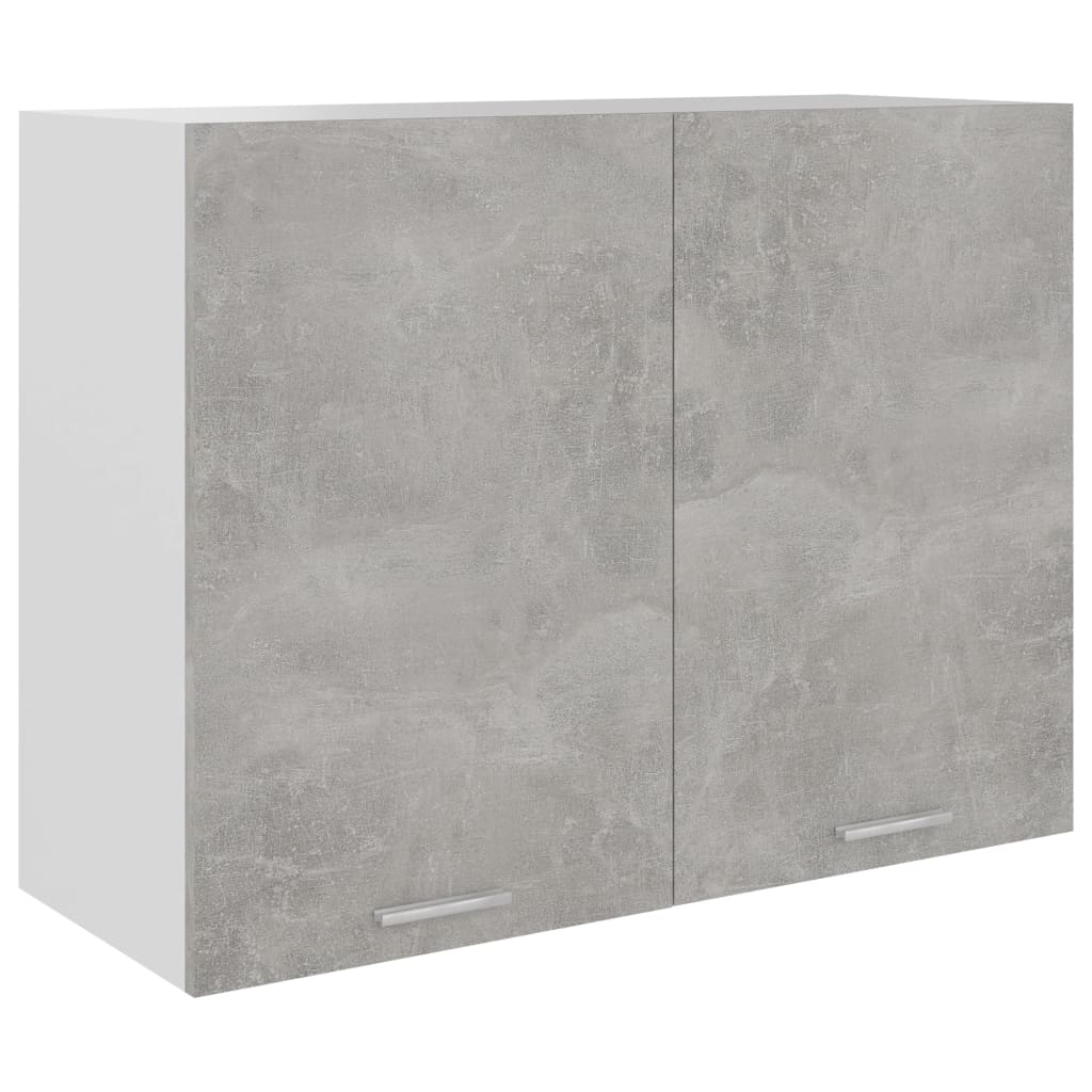 vidaXL Hanging Cabinet Concrete Grey 80x31x60 cm Engineered Wood