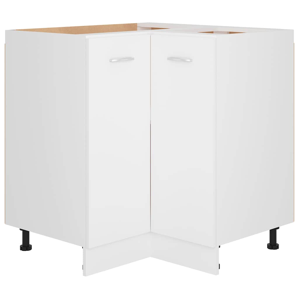 Corner Bottom Cabinet "Lyon" White 75,5x75,5x81,5 cm Engineered Wood